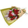 Local YYC Flowers 18pcs Roses Bouquet with Purple Flowers for Fathers Day