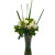 Ecuador Rose Garden Pure Elegance White Rose Bouquet Vase 12pc