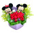 Disney Love Harmony Heart-Rose Box Mickey Minnie