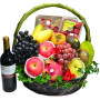 Seasonal Luxe Fruit Hamper with Maxim Mooncake and Red Wine