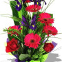 Assorted Arrangement , Iris, rose and gerbera