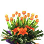 Tulips and Asiatic Lily Arrangement 