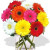 10 Gerbera Vase Bouquet