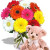 Gerbera Bouquet with Teddy