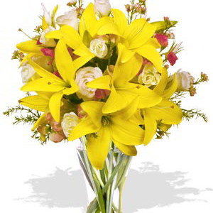 Assorted Bouquet , rose and lily