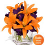Iris and Lily Bouquet Vase Bouquet