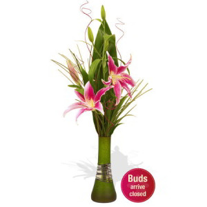 Simple One Lily Vase Bouquet