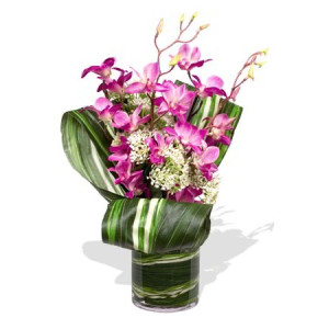 YYC Flowers Orchid Bouquet Vase Bouquet
