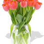 12 Orange Tulips Bouquet