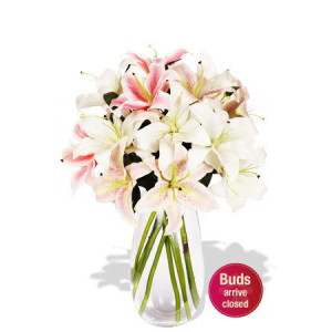 5 Oriental Lily Bouquet Vase Array