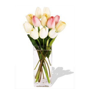 Calgary Direct - 10 Mixed Holland Tulips Vase Bouquet