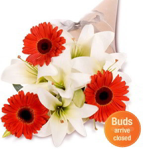 Gerbera and Asiatic Bouquet