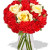 Carnation and Roses Vase Bouquet