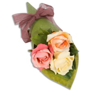 3 Rose Simple Hand Tied Bouquet