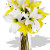4pcs Asiatic Lily Bouquet Vase Bouquet