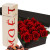 Romance Package , One Dozen Rose in Gift Box, Gift Box Chocolate and 75cl Moet Chondon Champagne