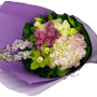 Majestic Purple Hydrangea Cymbidium Bouquet