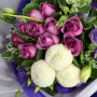 Majestic Serenity Purple and White Bouquet