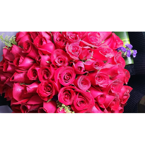 Calgary Ruby Flower Shop Forever My Love 100 Long Stem Red Roses Bouquet
