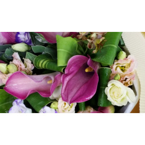 Calgary Ruby Pink Power Calla Lily Dream Bouquet 2861