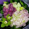 Majestic Purple Hydrangea Cymbidium Bouquet