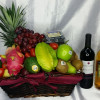 Mid Autumn Festival Fruits Hamper with Red and White Wine