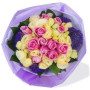 One Dozen Maria Pink Rose Bouquet