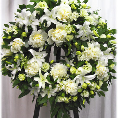 Serenity Sympathy Flower Wreath
