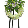 Blissful Love White Wreath Arrangement